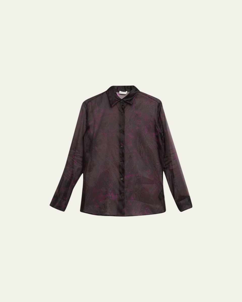 Clavelly Sheer Button Up Shirt